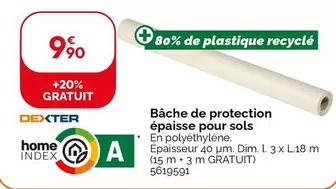 Dexter - Bâche De Protection Épaisse Pour Sols offre à 9,9€ sur Weldom