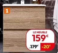 Meuble Avec Vasque Céramique MYSTIC offre à 159€ sur Weldom