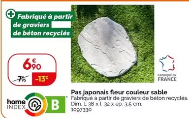 Pas Japonais Fleur Couleur Sable offre à 6,9€ sur Weldom