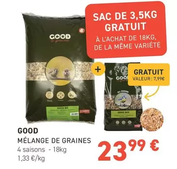 Good - Melange De Graines offre à 23,99€ sur Tom&Co