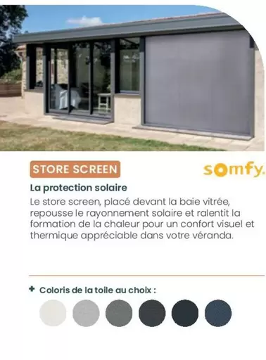 Somfy - Store Screen offre sur Akena Vérandas