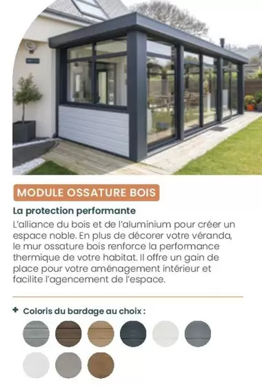 Module Ossature Bois offre sur Akena Vérandas