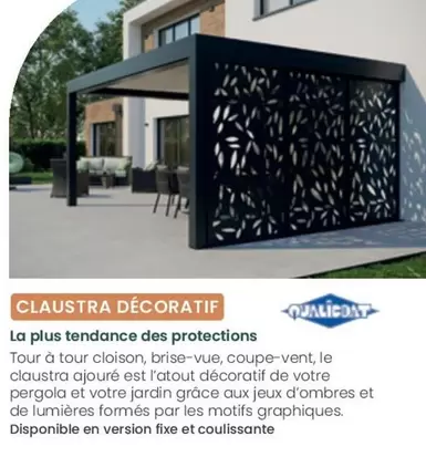 Claustra Décoratif offre sur Akena Vérandas