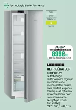Liebherr - Réfrigérateur RSFD5000-22 offre à 899,9€ sur Extra