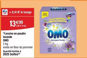 Omo - Lessive En Poudre Lavande offre à 13,99€ sur Cora