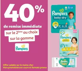 Pampers - Sur La Gamme offre sur Auchan Supermarché