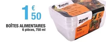 Boîtes Alimentaires offre à 1,5€ sur Carrefour