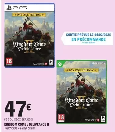 Kingdom Come: Delivrance II offre à 47€ sur E.Leclerc