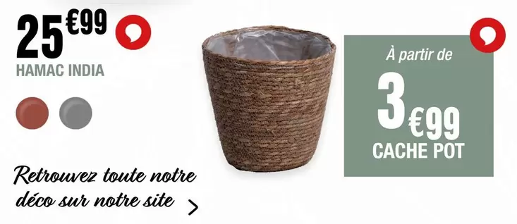 Hamac India offre à 25,99€ sur La Foir'Fouille