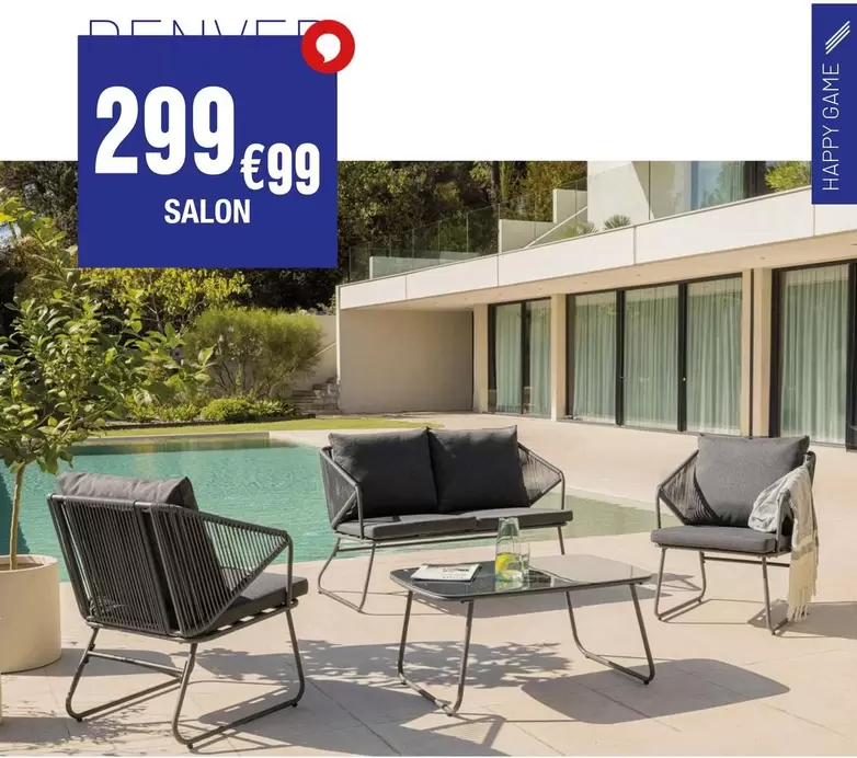 Salon offre à 299,99€ sur La Foir'Fouille