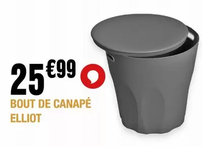 Bout De Canapé Elliot offre à 25,99€ sur La Foir'Fouille