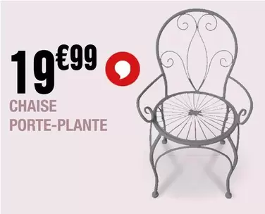 Chaise Porte-Plante offre à 19,99€ sur La Foir'Fouille