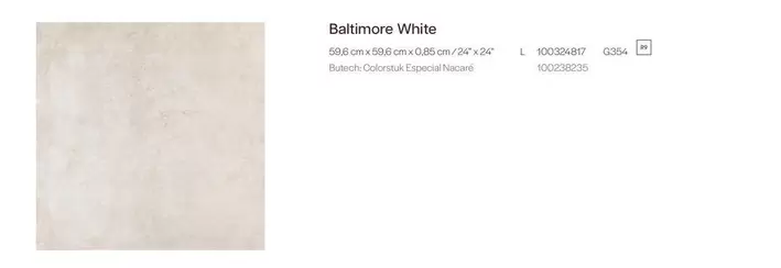 Baltimore White offre sur Porcelanosa