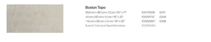 Rapid - Boston Tapo offre sur Porcelanosa