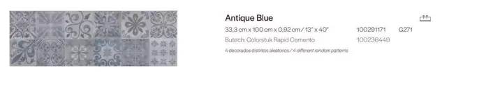 Rapid - Antique Blas offre sur Porcelanosa