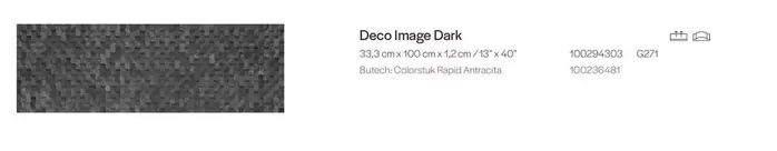 Rapid - Deco Imagic Dark offre sur Porcelanosa