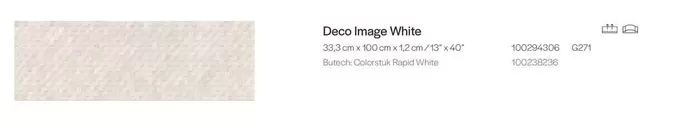 Rapid - Deco Image White offre à 47,9€ sur Porcelanosa