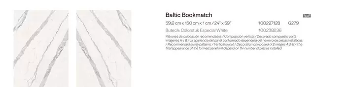 Basic Bookmatch offre sur Porcelanosa