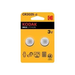 Kodak MAX - CR2025 - Batterie 2 x CR2025 - Li/MnO2 - 140 mAh offre à 1€ sur Bureau Vallée