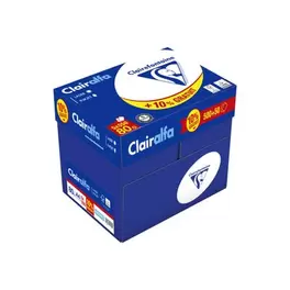 Clairefontaine CLAIRALFA - Carton de 5 ramettes de 550 feuilles - 80g/m² - papier ordinaire offre à 24,99€ sur Bureau Vallée