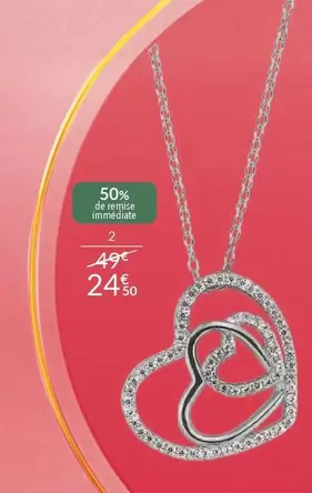 Collier Argent Et Oxydes De Zirconium offre à 24,5€ sur Auchan Hypermarché