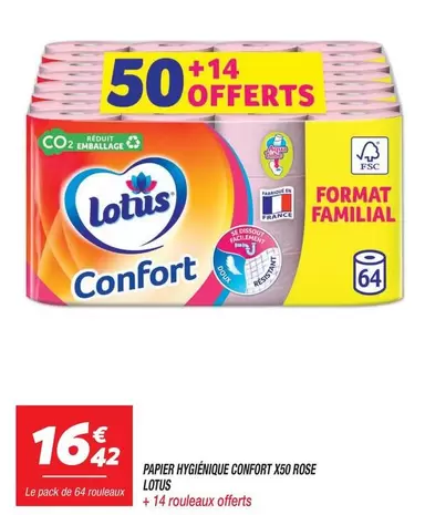 Lotus - Papier Hygiénique Confort offre à 16,42€ sur Netto