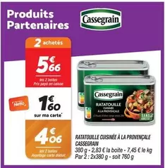 Cassegrain - Ratatouille Cuisinée À La Provençale offre à 1,6€ sur Netto