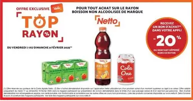 Netto - Sur Le Rayon Boisson Non Alcoolsse De Marque offre sur Netto