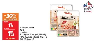 Netto - Allumettes Fumées offre à 1,77€ sur Netto