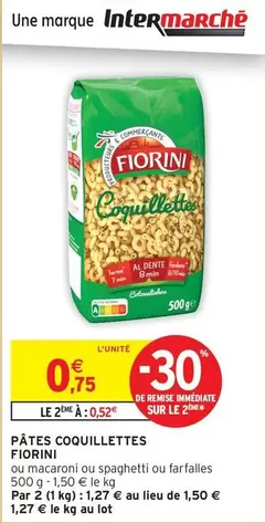 Fiorini - Pâtes Coquillettes offre à 0,75€ sur Intermarché Express