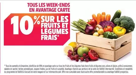 Sur Les Fruits Et Légumes Frais offre sur Intermarché Express