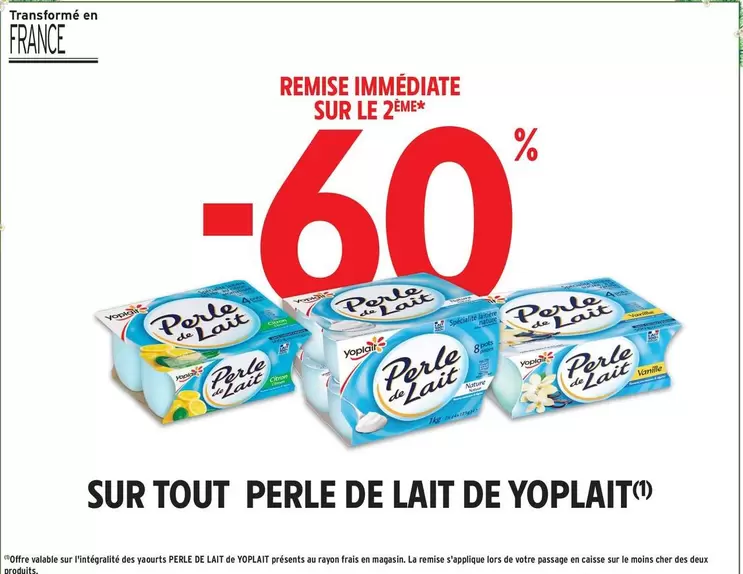 Yoplait - Sur Tout Perle De Lait  offre sur Intermarché Express