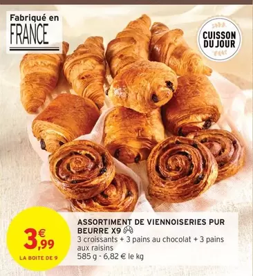 Assortiment De Viennoiseries Pur Beurre  offre à 3,99€ sur Intermarché Express