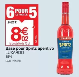 Spritz - Base Pour  Aperitivo offre à 8,02€ sur Promocash