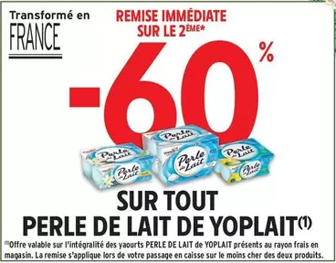 Yoplait - Sur Tout Perle De Lait offre sur Intermarché Contact