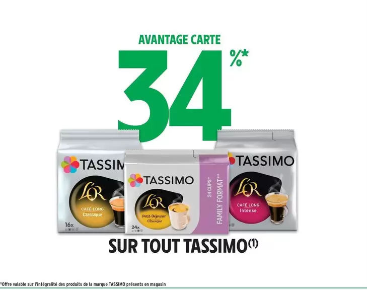 Tassimo - Sur Tout offre sur Intermarché Contact