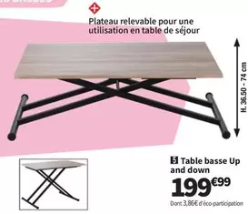 Table Basse Up And Down offre à 199,99€ sur Conforama