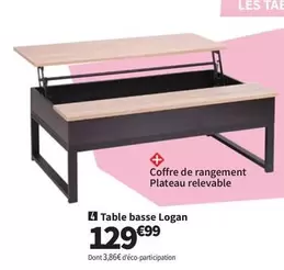 Table Basse Logan offre à 129,99€ sur Conforama