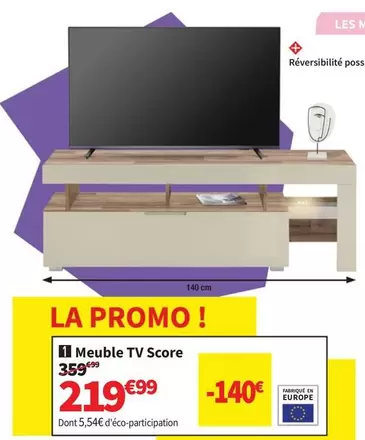 Promo - Meuble Tv Score offre à 219,99€ sur Conforama