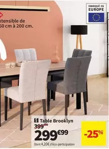 Table Brooklyn offre à 299,99€ sur Conforama