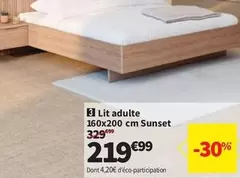 Lit Adulte 160x200 Cm Sunset offre à 219,99€ sur Conforama