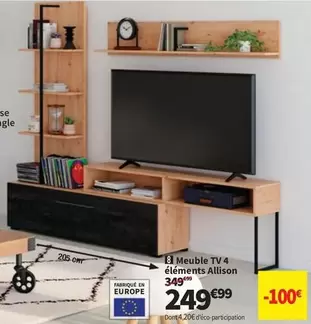 Meuble Tv 4 Éléments Alison offre à 249,99€ sur Conforama