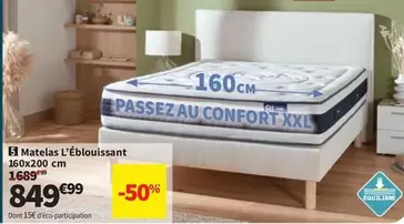 Matelas L'éblouissant offre à 849,99€ sur Conforama