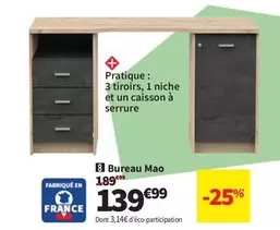 Bureau Mao offre à 139,99€ sur Conforama