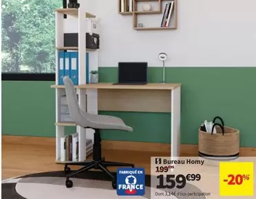 Bureau Homy offre à 159,99€ sur Conforama