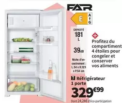 Far - Profitez Du Compartiment 4 Étoiles Pour Congeler Et Conserver Vos Aliments offre à 329,99€ sur Conforama