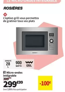 TOUS - Micro-ondes Integrable offre à 299,99€ sur Conforama