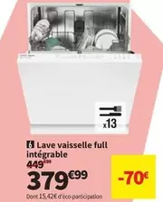 Lave Vaisselle Full Intégable offre à 379,99€ sur Conforama