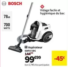 Bosch - Aspirateur Sans Sac offre à 99,99€ sur Conforama