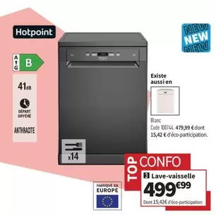 Hotpoint - Lave-vaisselle offre à 479,99€ sur Conforama